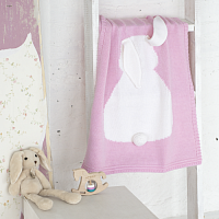 плед розовый зайка большой в Смоленске