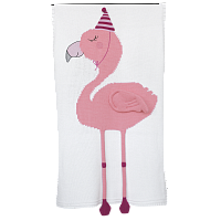 плед фламинго 60*120 белый+розовый бутон в Смоленске