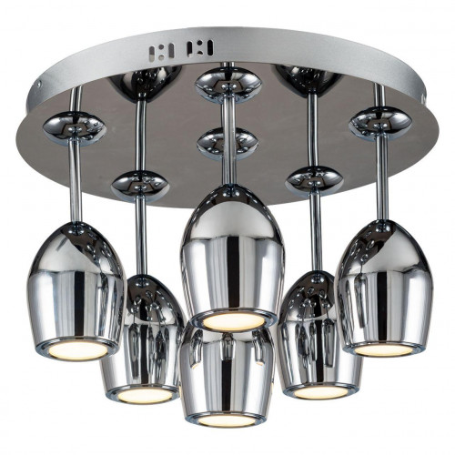 дизайнерская потолочная светодиодная люстра spot light merlot 1194668 хром в Смоленске