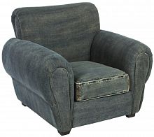 кресло san francisco denim armchair серое в Смоленске