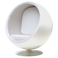 кресло eero ball chair белое в Смоленске