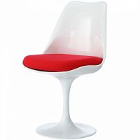 стул eero saarinen style tulip chair красная подушка в Смоленске