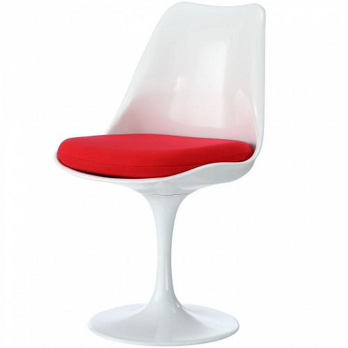 стул eero saarinen style tulip chair красная подушка в Смоленске