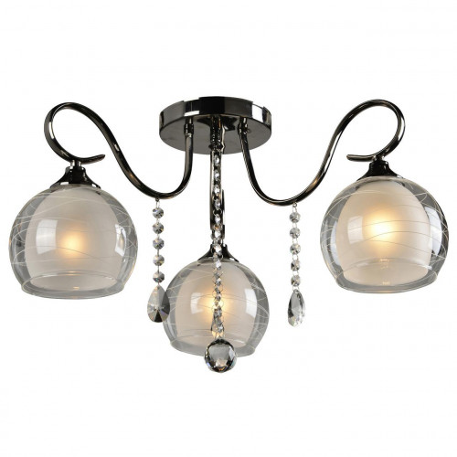 потолочная люстра idlamp merinella 877/3pf-darkchrome в Смоленске