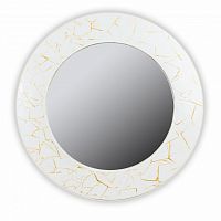 зеркало белое круглое диаметр 75 см с золотым декором fashion white gold в Смоленске