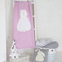 плед зайка 60*90 св.астра+белый в Смоленске